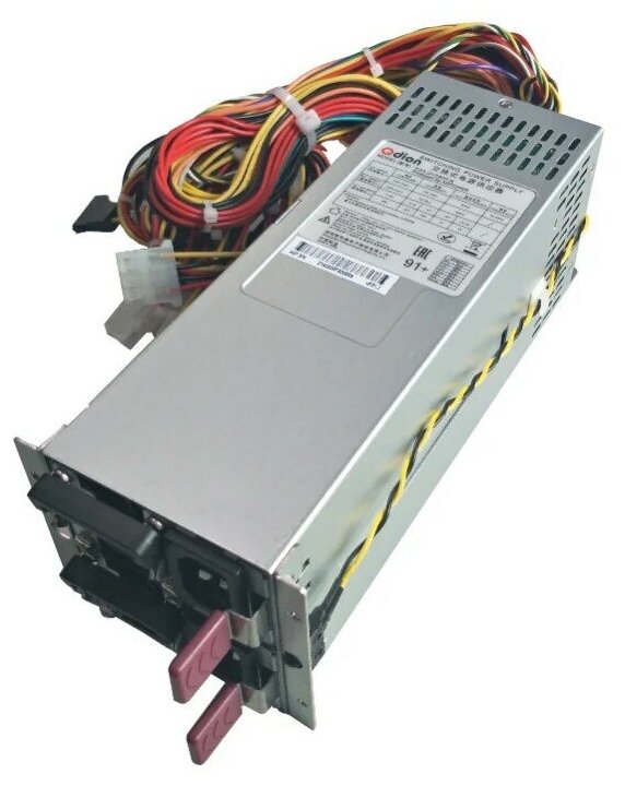 Блок питания серверный/ Server power supply Qdion Model R2A-DV1200-N P/N:99RADV1200I1170310 2U Redundant 1200W Efficiency 91+, Cable connector: C14