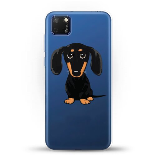 фото Силиконовый чехол черная такса на honor 9s andy & paul