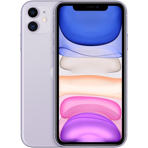 Смартфон Apple iPhone 11 256 ГБ, Dual: nano SIM + eSIM, фиолетовый смартфон apple iphone 14 plus 256gb mq3e3ch a purple