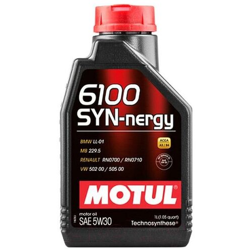 фото Синтетическое моторное масло motul 6100 syn-nergy 5w-30, 1 л