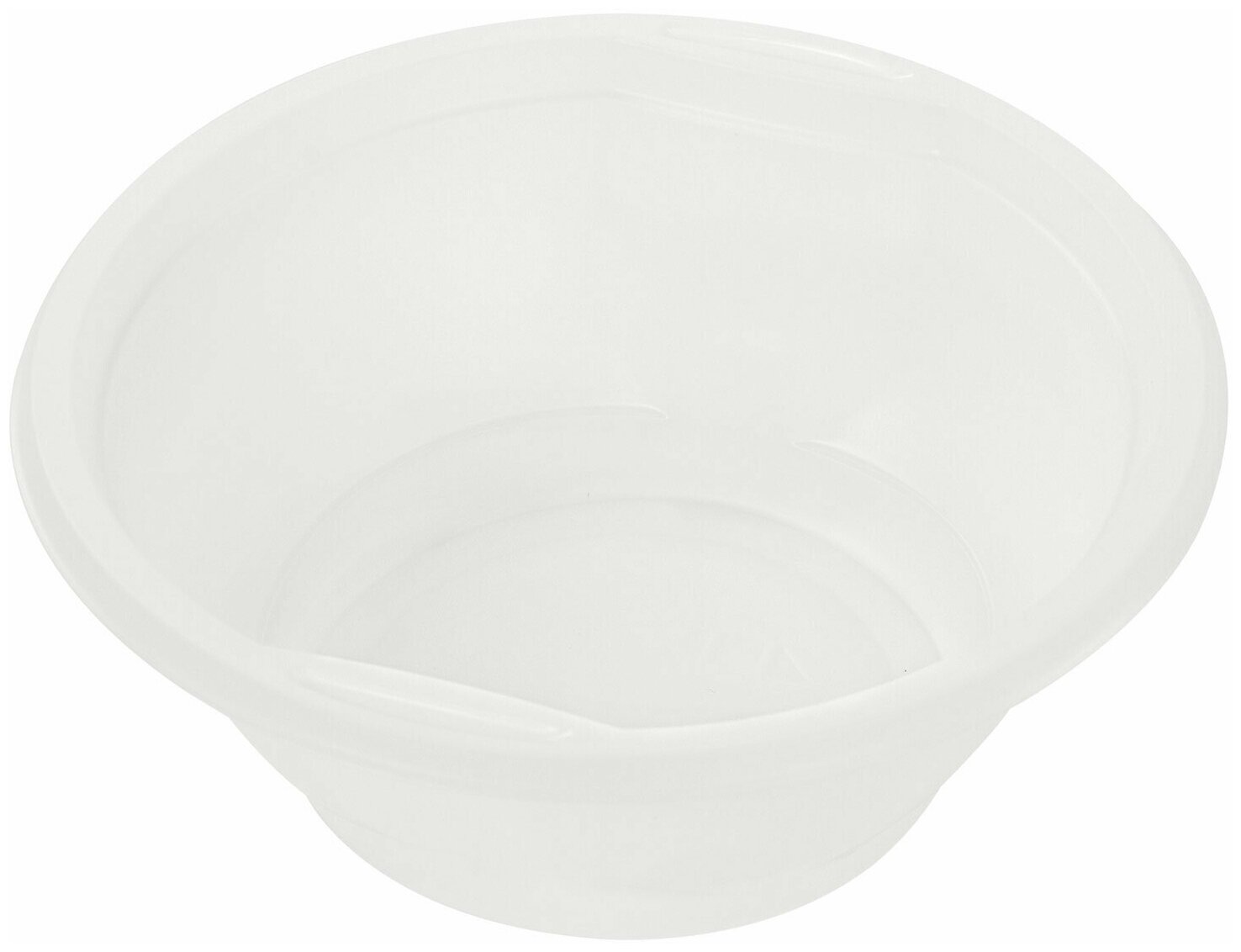 Одноразовые тарелки суповые, комплект 50шт, 0,6л, стандарт, белые, ПП, хол/гор, LAIMA, 606710