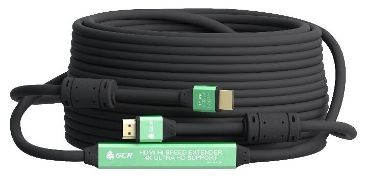 Greenconnect (gcr-51027) Кабель активный Hdmi to Hdmi (19m -19m) 5м ver2.0 2 фильтра