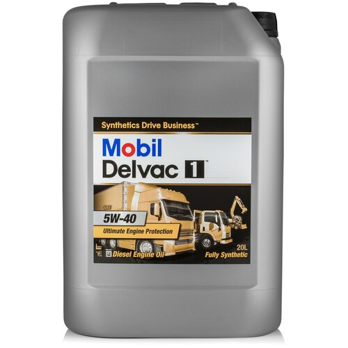 фото Синтетическое моторное масло mobil delvac 1 5w-40 20 л