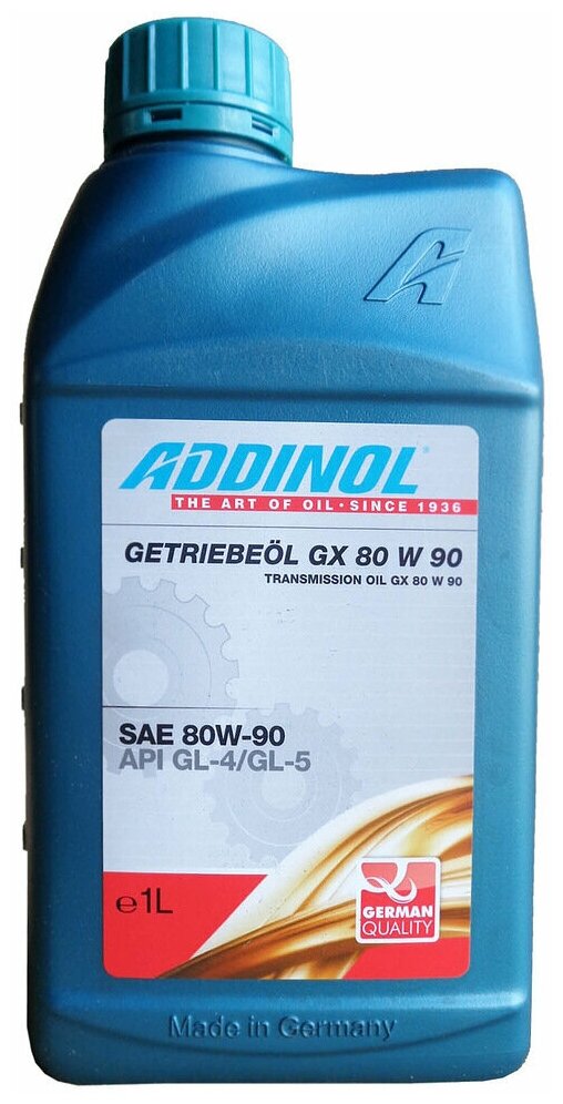 Масло трансмиссионное ADDINOL Getriebeol GX 80W-90, 1 л