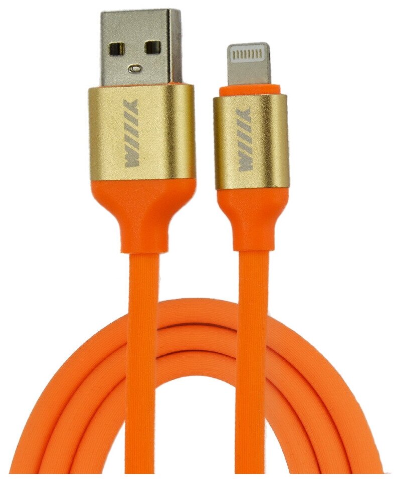 WIIIX CB120U810OG Кабель переходник WIIIX USB-8 pin оранжевый 120 см (ротация) CB120-U8-10OG