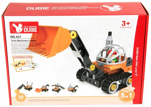 Конструктор Dubie Read & Build 431 Строительная техника, 38 дет.