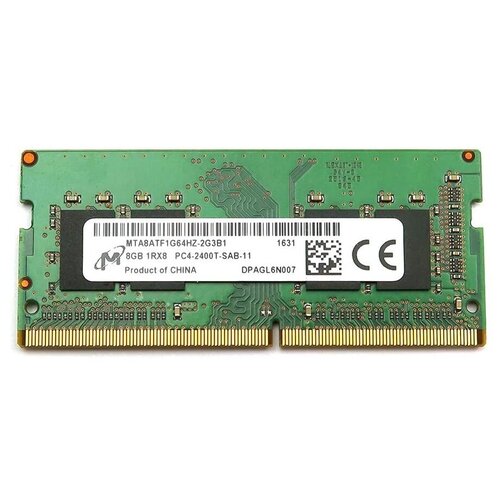 Оперативная память Micron 8 ГБ DDR4 2400 МГц SODIMM CL17 MTA8ATF1G64HZ-2G3B1