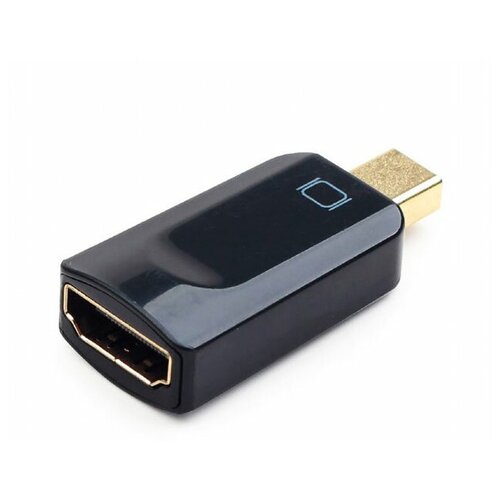 Аксессуар Gembird Cablexpert miniDisplayPort - HDMI 20M/19F A-mDPM-HDMIF-01 Black переходник cablexpert a mdpm hdmif 01 minidisplayport hdmi 20m 19f черный пакет