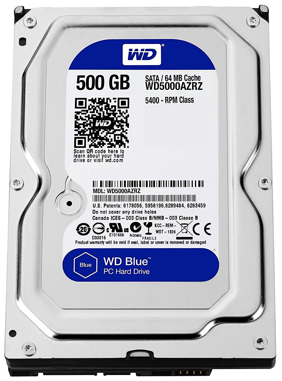 Жесткий диск WD SATA 500GB WD5000AZRZ Blue 3.5"