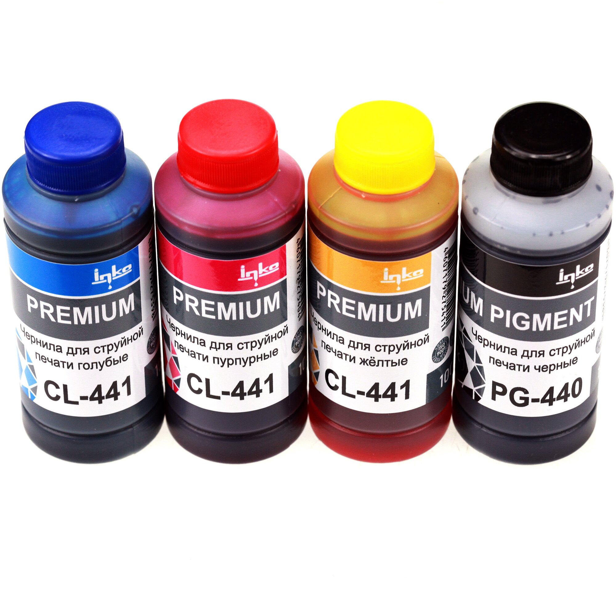 Чернила Inko PG-440/CL-441 для Canon Pixma MG2140 MG2240 MG3140 MG3240 MG3540 MG3640 MG3640S MG4140 MG4240 TS5140 MX374 MX376 MX394 MX434