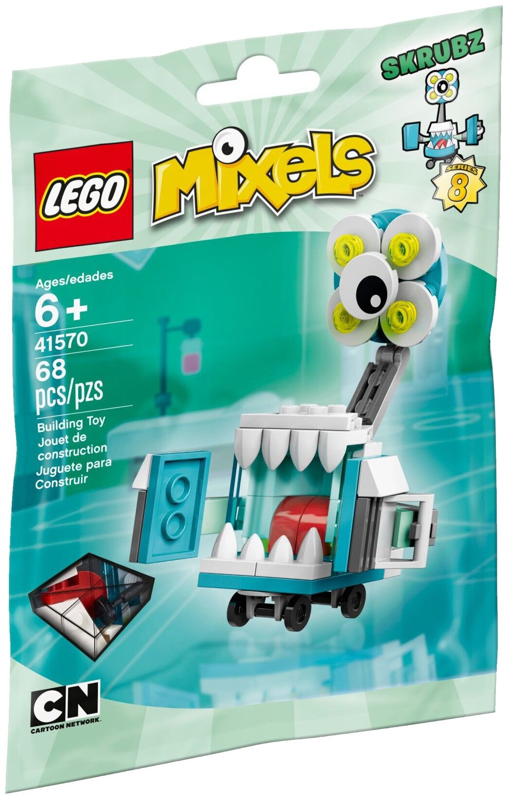 Конструктор LEGO Mixels 41570 Скрабз, 68 дет.