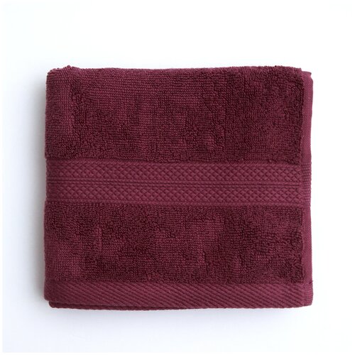 фото Полотенце банное, купальное для тела, лица, рук amaro home махровое 40*71 темно-фиолетовый