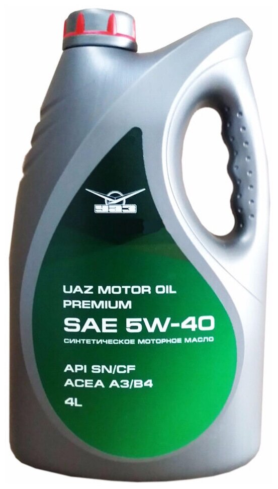 Моторное масло УАЗ Premium 5W-40 Синтетическое 4 л