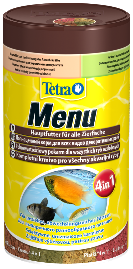 Сухой корм для рыб ракообразных Tetra Menu