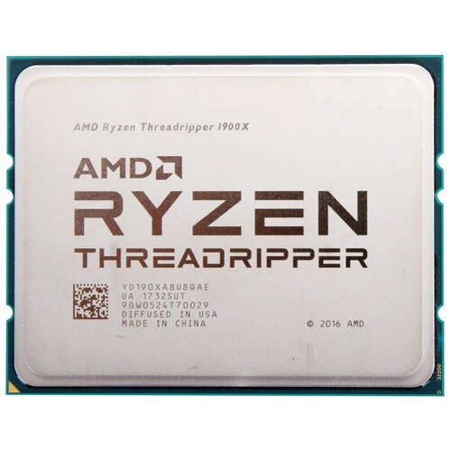 Процессор AMD Ryzen Threadripper 1900X TR4, 8 x 3800 МГц, BOX