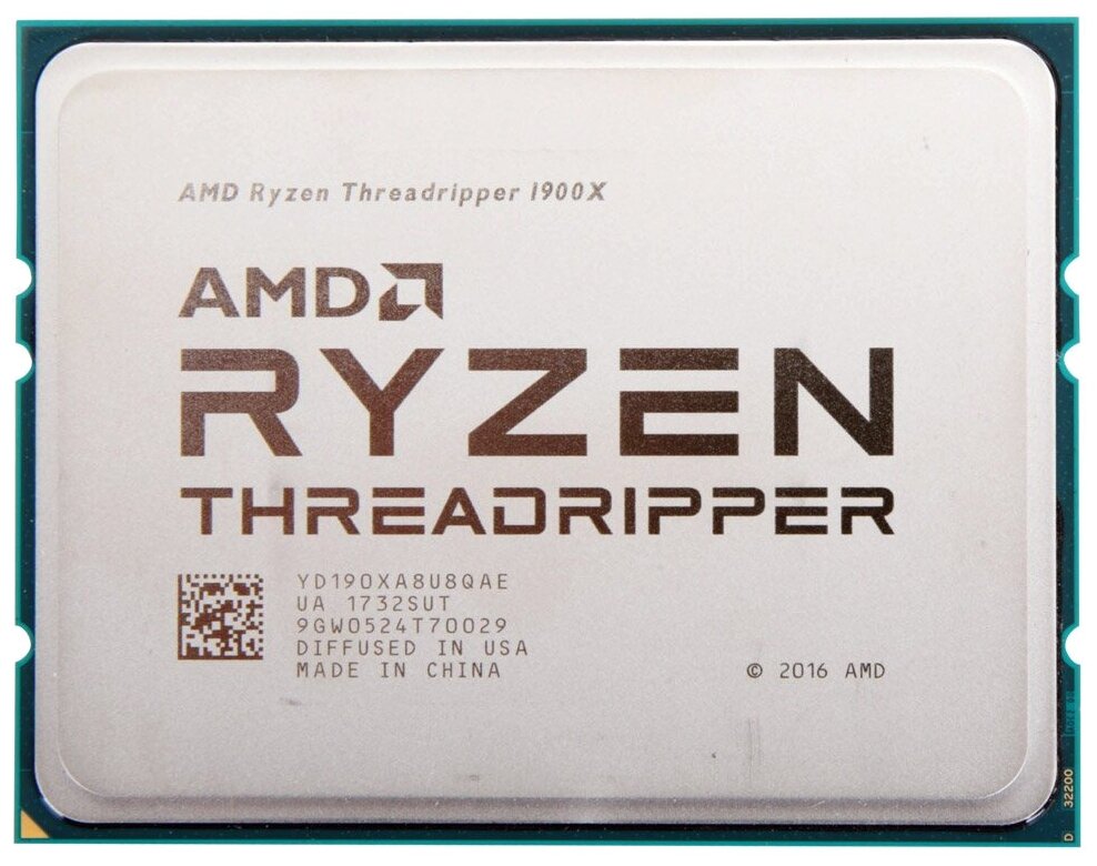 Процессор AMD Ryzen Threadripper 1900X OEM (YD190XA8U8QAE)