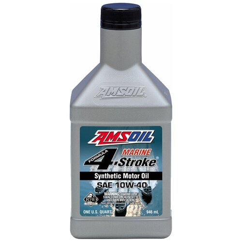 Синтетическое моторное масло AMSOIL Formula 4-Stroke Marine Synthetic Oil 10W-40, 0.946 л, 1 кг