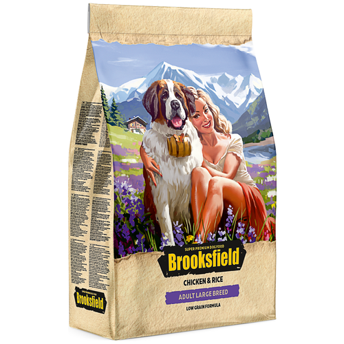 BROOKSFIELD Adult Dog Large Breed Сухой корм для взрослых собак крупных пород Курица и рис 3 кг. (71318)