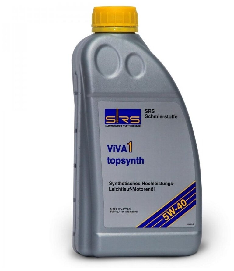 Масло моторное SRS VIVA 1 topsynth 5W40, синтетика, 1 литр 7215