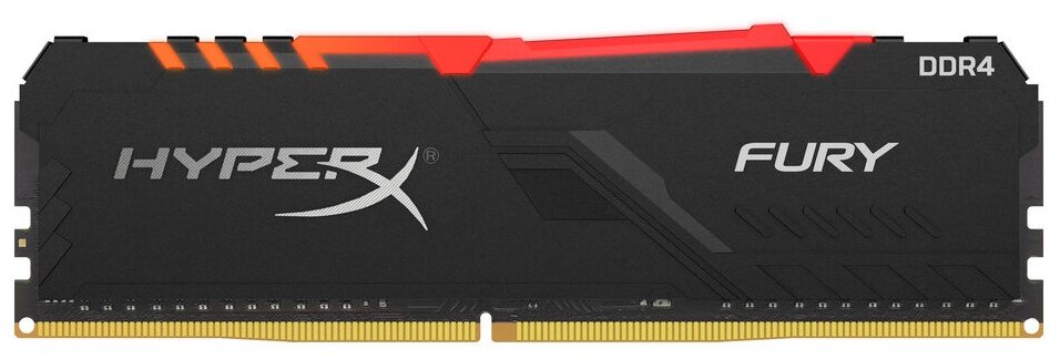 Оперативная память HyperX Fury RGB 8 ГБ DDR4 2666 МГц DIMM CL16 HX426C16FB3A/8