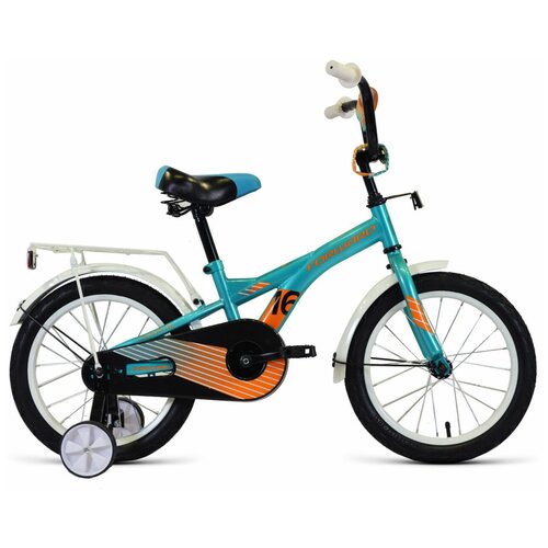 фото Детский велосипед forward crocky 16 (2020) бирюзовый/оранжевый (требует финальной сборки)