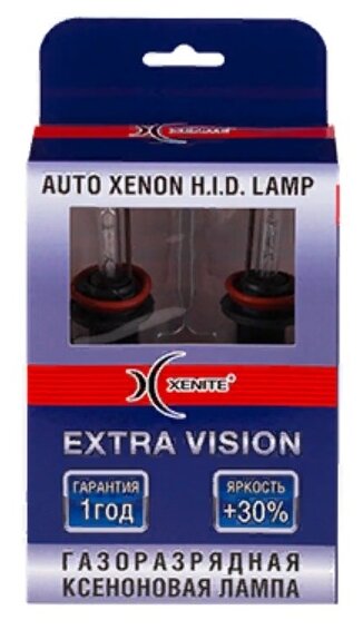 Ксеноновая Лампа Extra Vision Яркость +30 - H4 H/L Биксенон (5000К) (Комплект 2 Шт.) Xenite арт. 1004104
