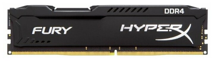 Память Kingston HyperX FURY Black 1x4Gb DDR4 2400MHz (HX424C15FB/4) - фото №1