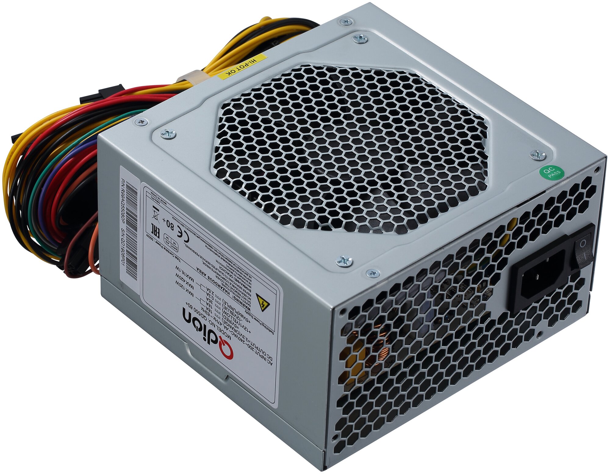 QDION QD550 80+ <550W, v 2.01, APFC, 2*SATA, 120mm fan, 80+>