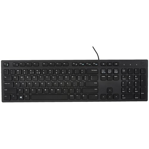 Клавиатура DELL KB216 Black USB черный (KB216-BK-RUS) (580-ADGR)