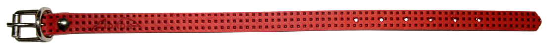 Аркон Ошейник размер 22 - 29 см x 14 мм, тиснение f1, цвет красный, о14фкр, один слой кожи
