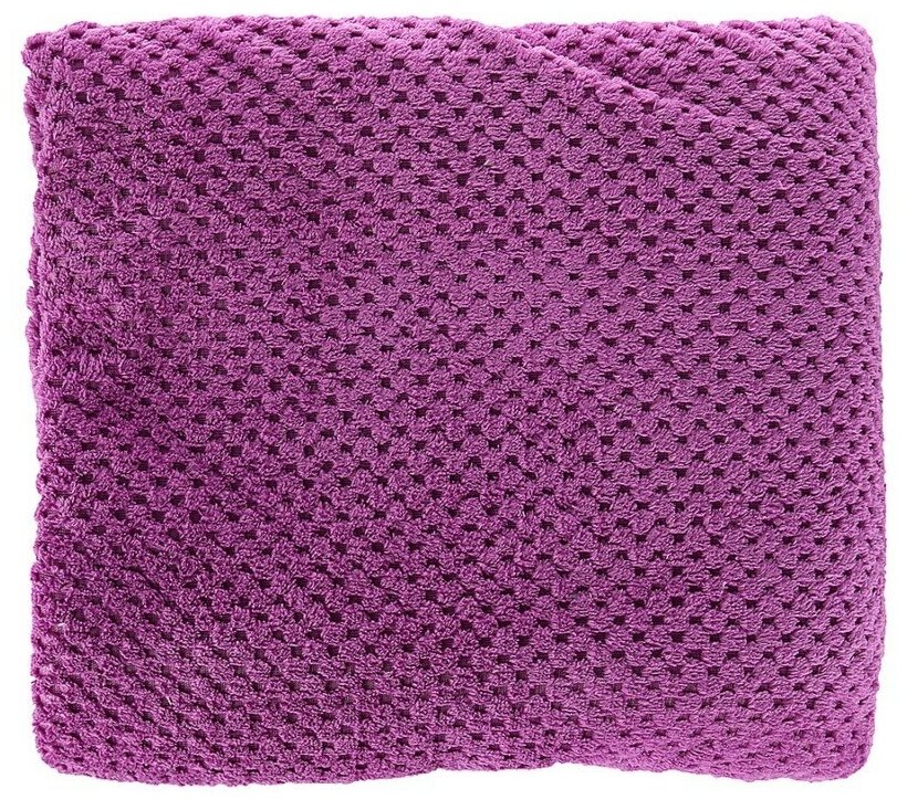 Покрывало коралфлис жаккард Фиолет №18-3331 (200х220) - фотография № 3