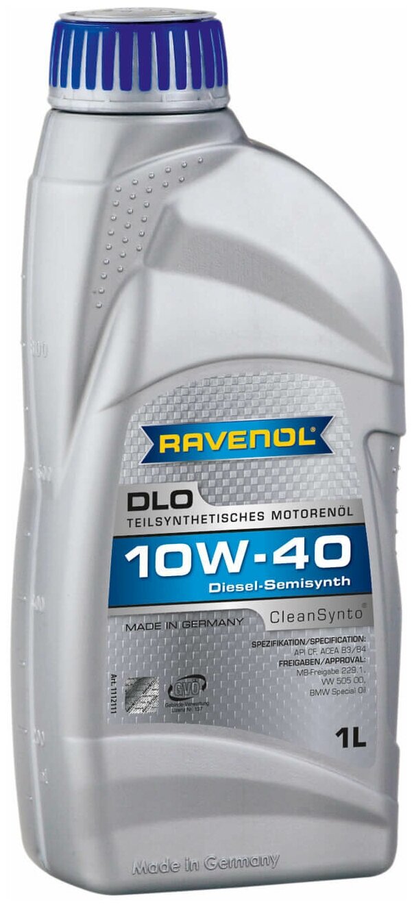 RAVENOL 1112111-001-01-999 Масло RAVENOL DLO 10W-40 (1л) (второй номер 4014835724211) 1шт