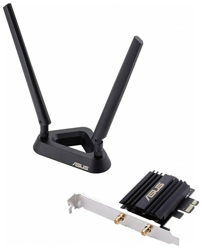 Сетевой адаптер WiFi + Bluetooth Asus Pce-ax58bt AX3000 PCI Express (ант.внеш.съем) 2ант. Pce-ax58bt