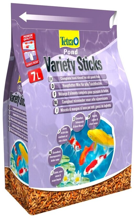 Tetra Pond Variety Sticks корм для прудовых рыб (3 вида палочек) 7 л