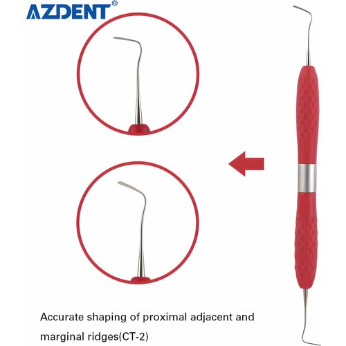 Гладилка стоматологическая двухсторонняя Azdent CT2