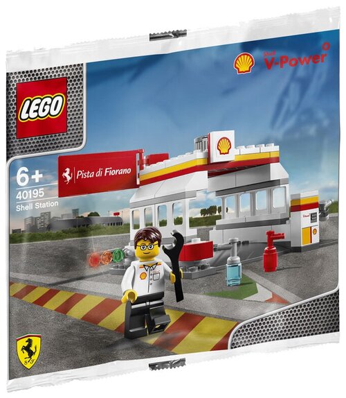 Конструктор LEGO Shell 40195 Бензозаправка, 95 дет.