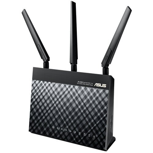 Wi-Fi роутер ASUS DSL-AC68U, черный модуль lan ethernet w5500