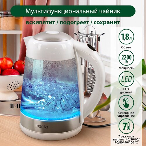 Чайник MARTA MT-4606 белый 170800₽