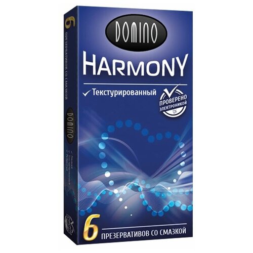 Презервативы DOMINO Harmony Текстурированные, 6 уп. по 6 шт.