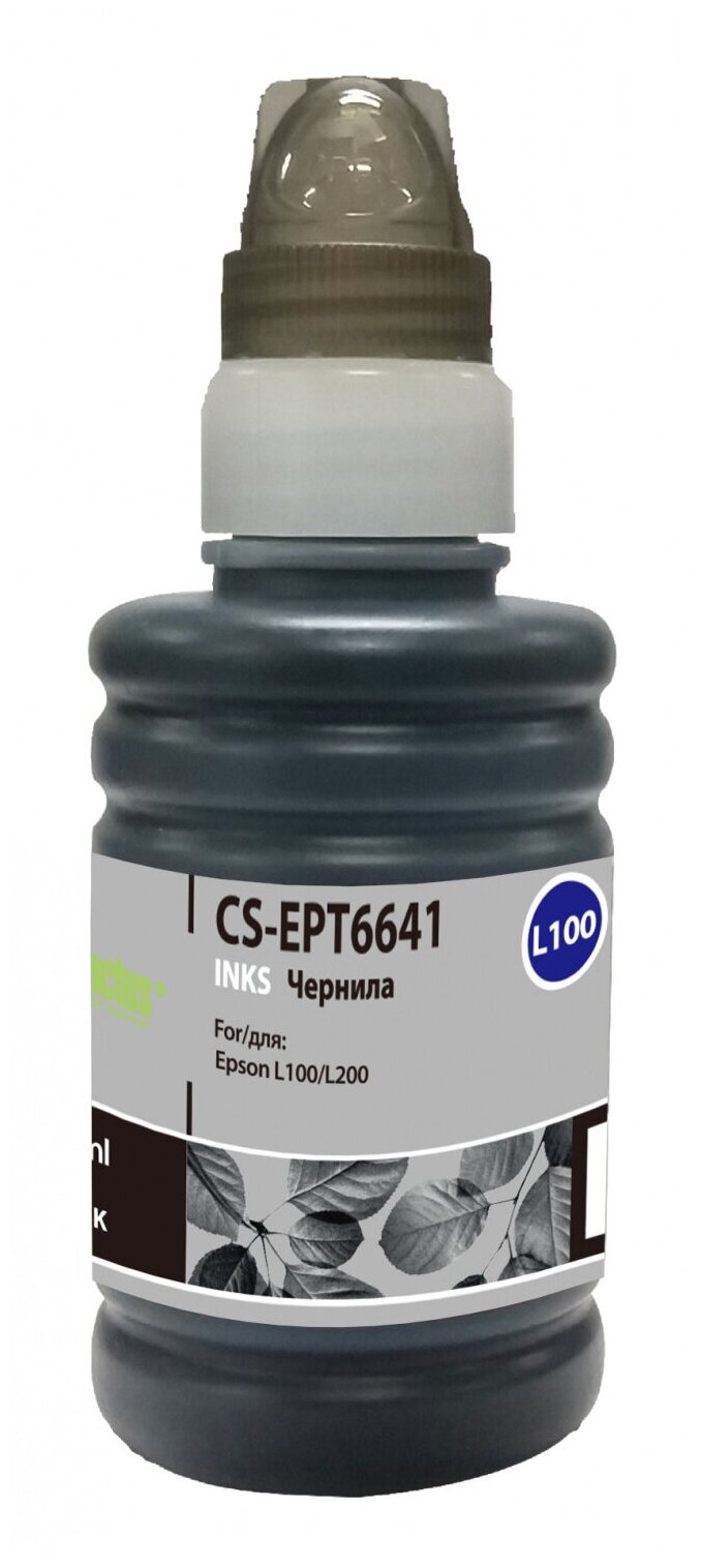 Чернила BLACK 100ML /L100 CS-EPT6641 CACTUS