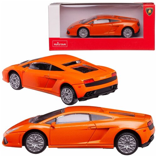 Машина металлическая 1:40 scale Lamborghini Gallardo LP560-4, цвет оранжевый машинка welly 1 38 с пружинным механизмом lamborghini gallardo lp560 4
