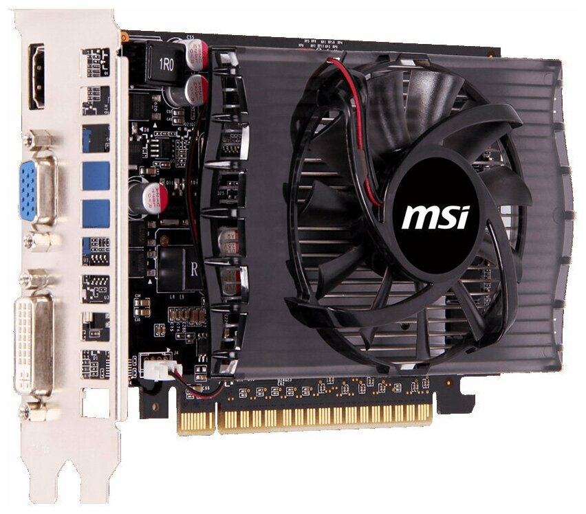 Видеокарта MSI NVIDIA GeForce GT 730 N730-2GD3V3 2ГБ GDDR3, Ret