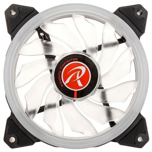 RAIJINTEK IRIS 12 GREEN 0R400042(Singel LED fan, 1pcs/pack), 12025 LED PWM fan, O-type LED brings visible color & brightness