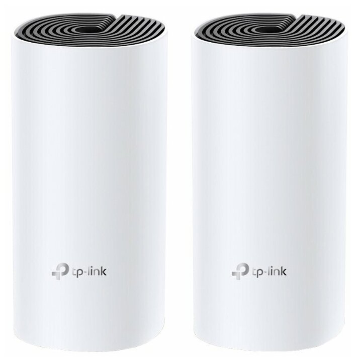 Бесшовный Mesh роутер TP-LINK Deco E4, белый, 2 шт. в комплекте [deco e4(2-pack)] - фото №1