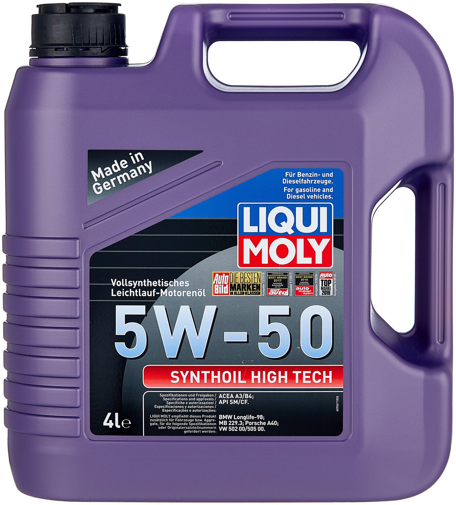 Liqui Moly Synthoil High Tech 5W-50 4л