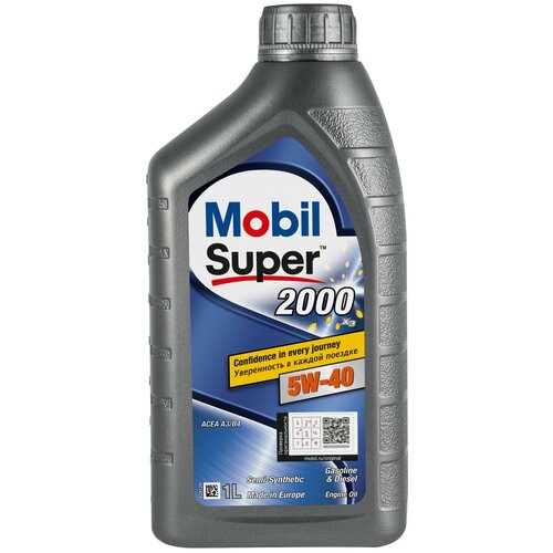 фото Полусинтетическое моторное масло mobil super 2000 x3 5w-40 1 л