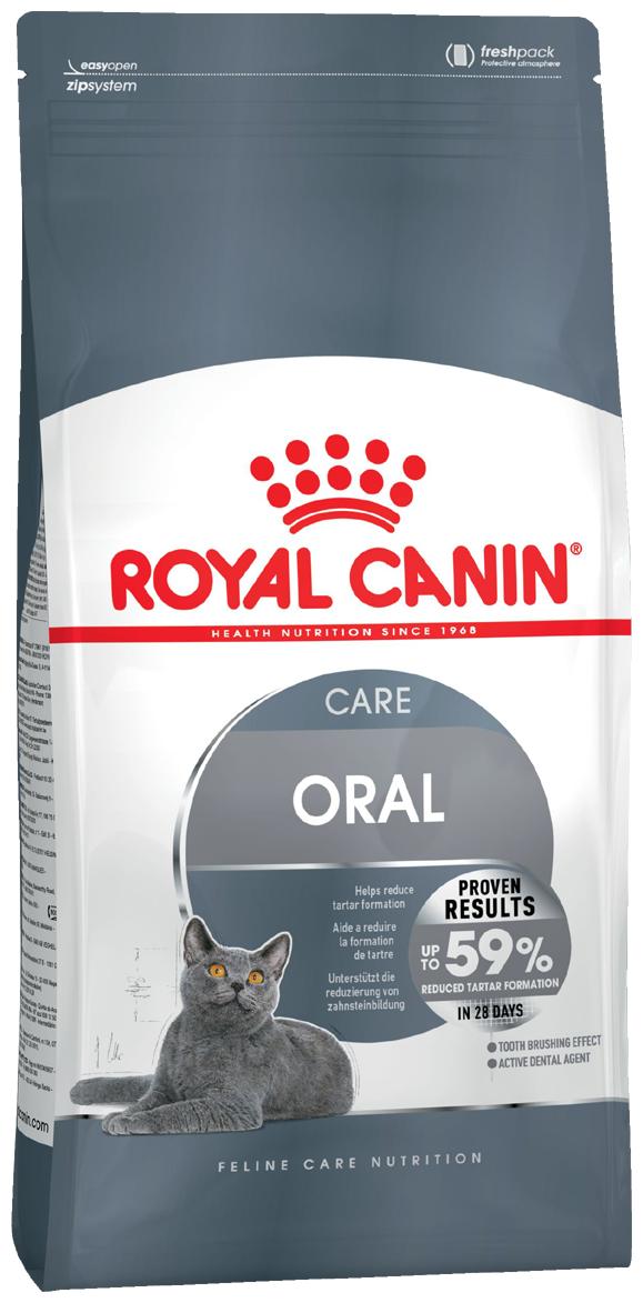 Корм для взрослых кошек Royal Canin Dental Care (Дентал кэа) сухой для профилактики образования зубного налета и зубного камня, 0,4 кг