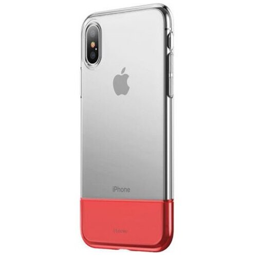 фото Чехол накладка для телефона ip xs max baseus soft and hard red