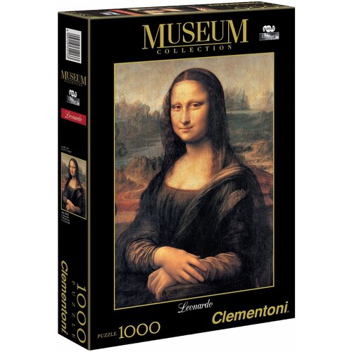 Пазл Clementoni Museum Collection Леонардо да Винчи Мона Лиза (31413), 1000 дет. clementoni пазл 4 mini арт 20811 мой первый пазл транспорт состоит из 3 6 9 12 частей
