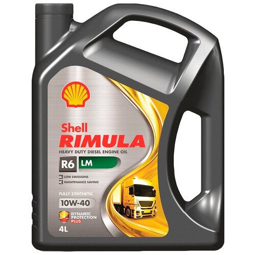 фото Синтетическое моторное масло shell rimula r6 lm 10w-40, 5 л